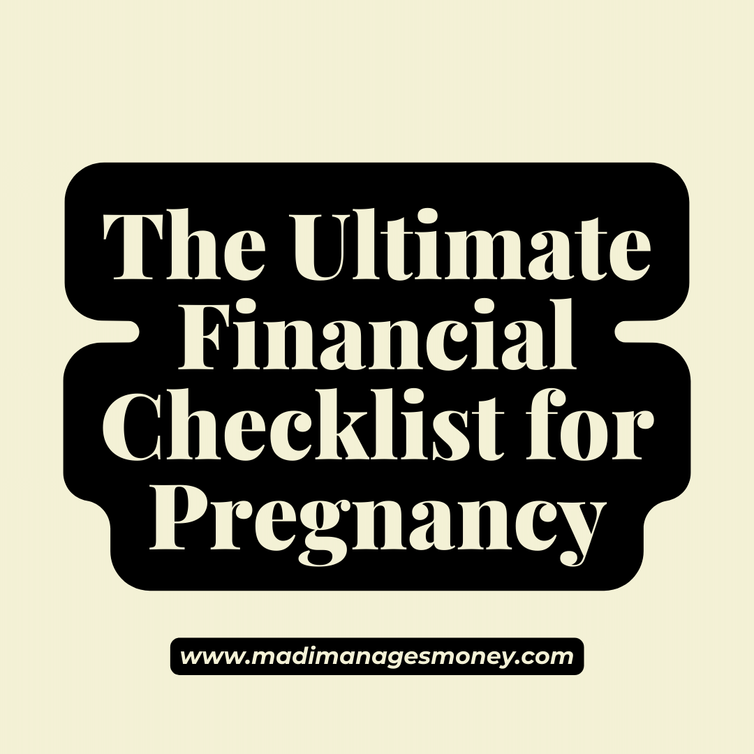 financial checklist for pregnancy